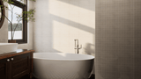 2 X 2 In Cinq Cream Matte Glazed Ceramic Mosaic