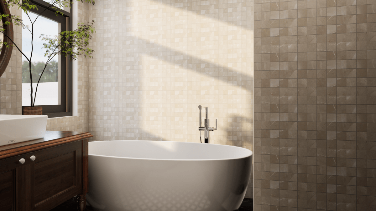 2 X 2 In Classic Pulpis Grey Matte Glazed Porcelain Mosaic