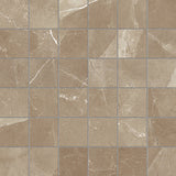 2 X 2 In Classic Pulpis Moca Matte Glazed Porcelain Mosaic