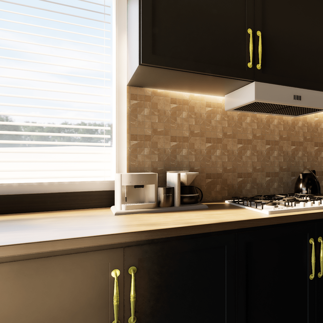 2 X 2 In Classic Pulpis Moca Matte Glazed Porcelain Mosaic