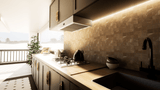 2 X 2 In Classic Pulpis Moca Matte Glazed Porcelain Mosaic