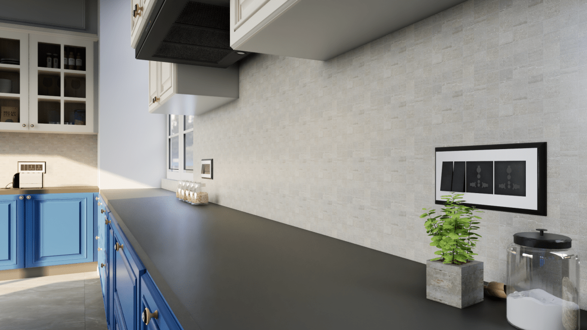 2 X 2 In Crux Ash Matte Glazed Porcelain Mosaic