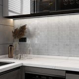 2 x 2 in. Davenport Ice Basketweave Matte Glazed Porcelain Mosaic