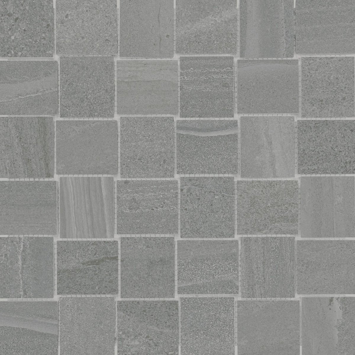 2 x 2 in. Davenport Mica Basketweave Matte Glazed Porcelain Mosaic