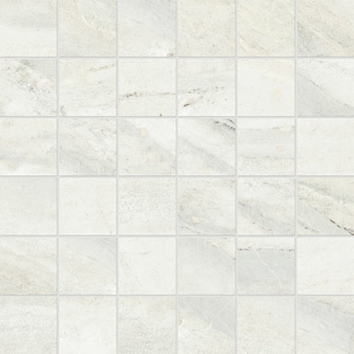 2 X 2 In Evolution Ice Matte Glazed Porcelain Mosaic