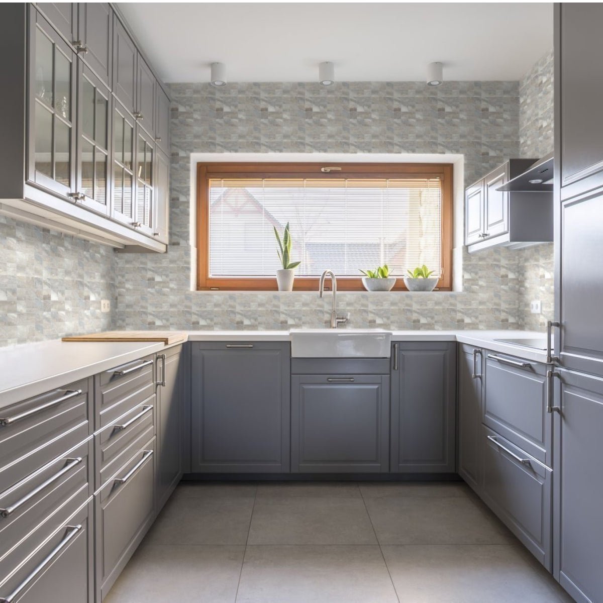 2 X 2 In Evolution Sand Matte Glazed Porcelain Mosaic