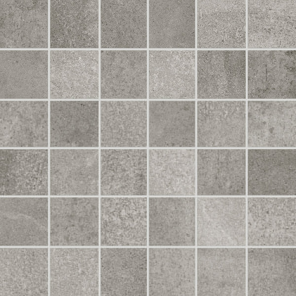 2 X 2 In Industria Chromium Matte Color Body Porcelain Mosaic