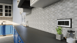 2 X 2 In Industria Chromium Matte Color Body Porcelain Mosaic