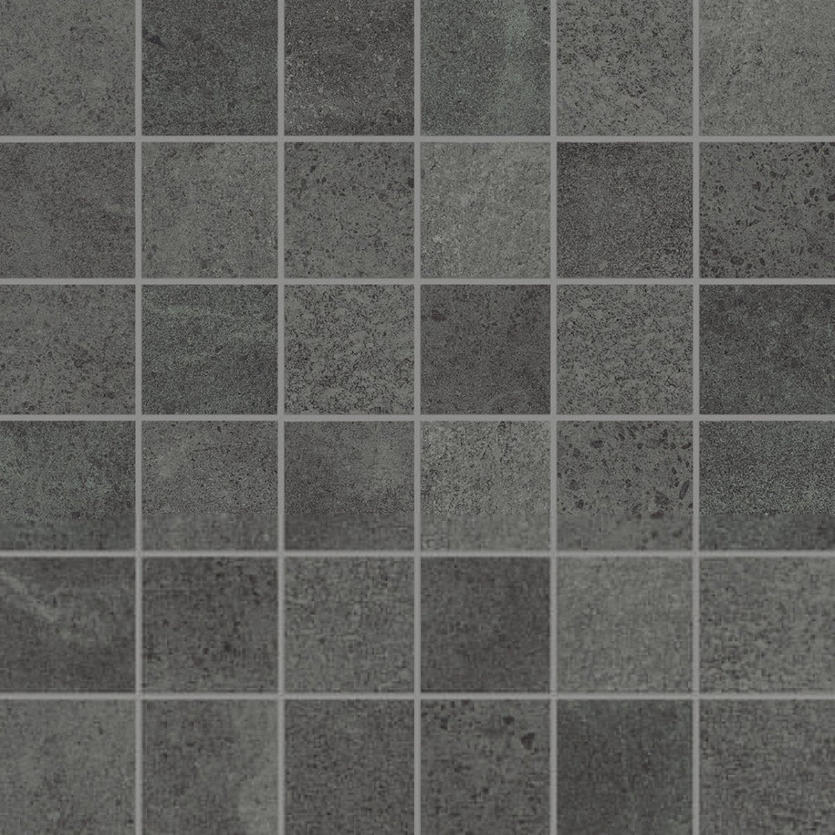 2 X 2 In Industria Graphite Matte Color Body Porcelain Mosaic