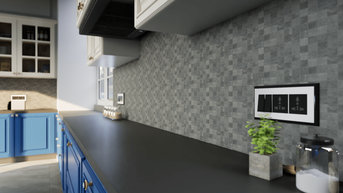 2 X 2 In Industria Graphite Matte Color Body Porcelain Mosaic