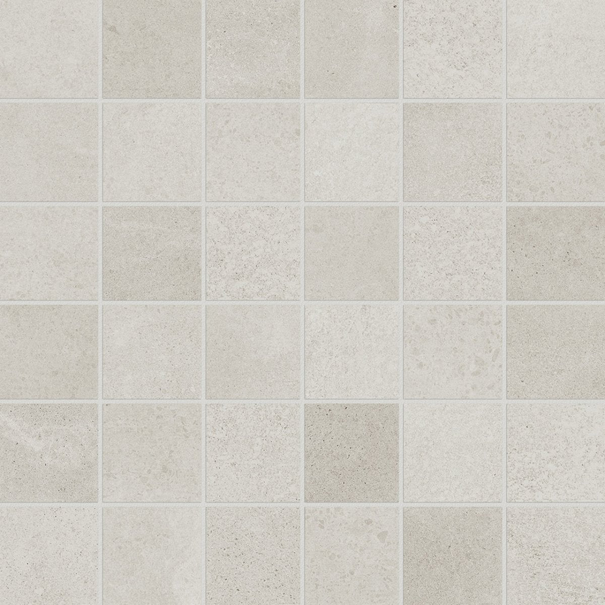 2 X 2 In Industria Zinc Matte Color Body Porcelain Mosaic