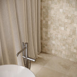 2 X 2 In Ivory Filled & Honed Travertine Mosaic