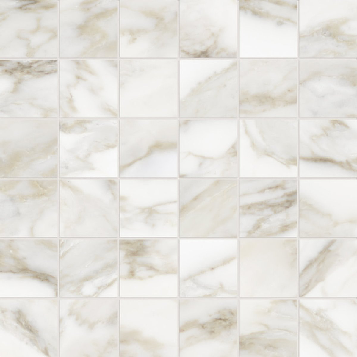 2 X 2 In La Marca Calacatta Honed Glazed Porcelain Mosaic