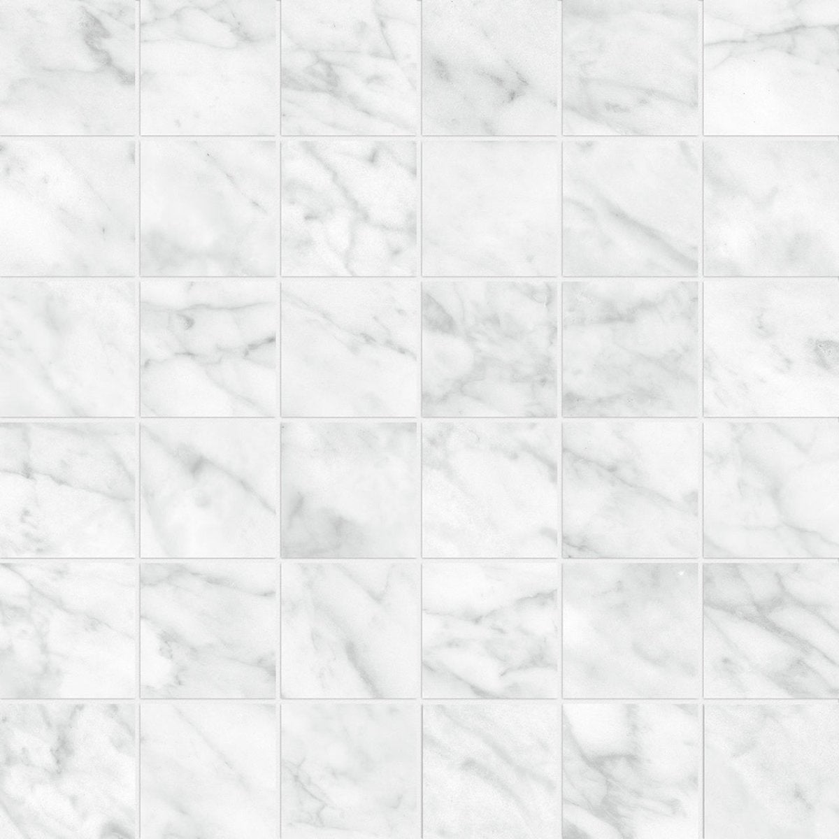 2 X 2 In La Marca Carrara Honed Glazed Porcelain Mosaic
