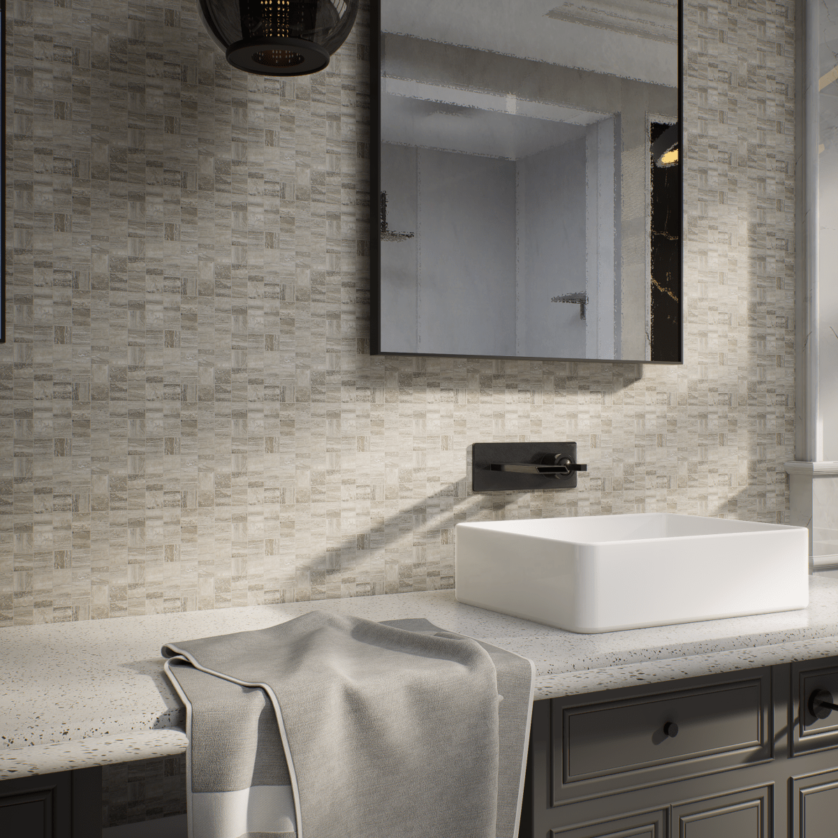 2 X 2 In La Marca Honed Glazed Porcelain Mosaic