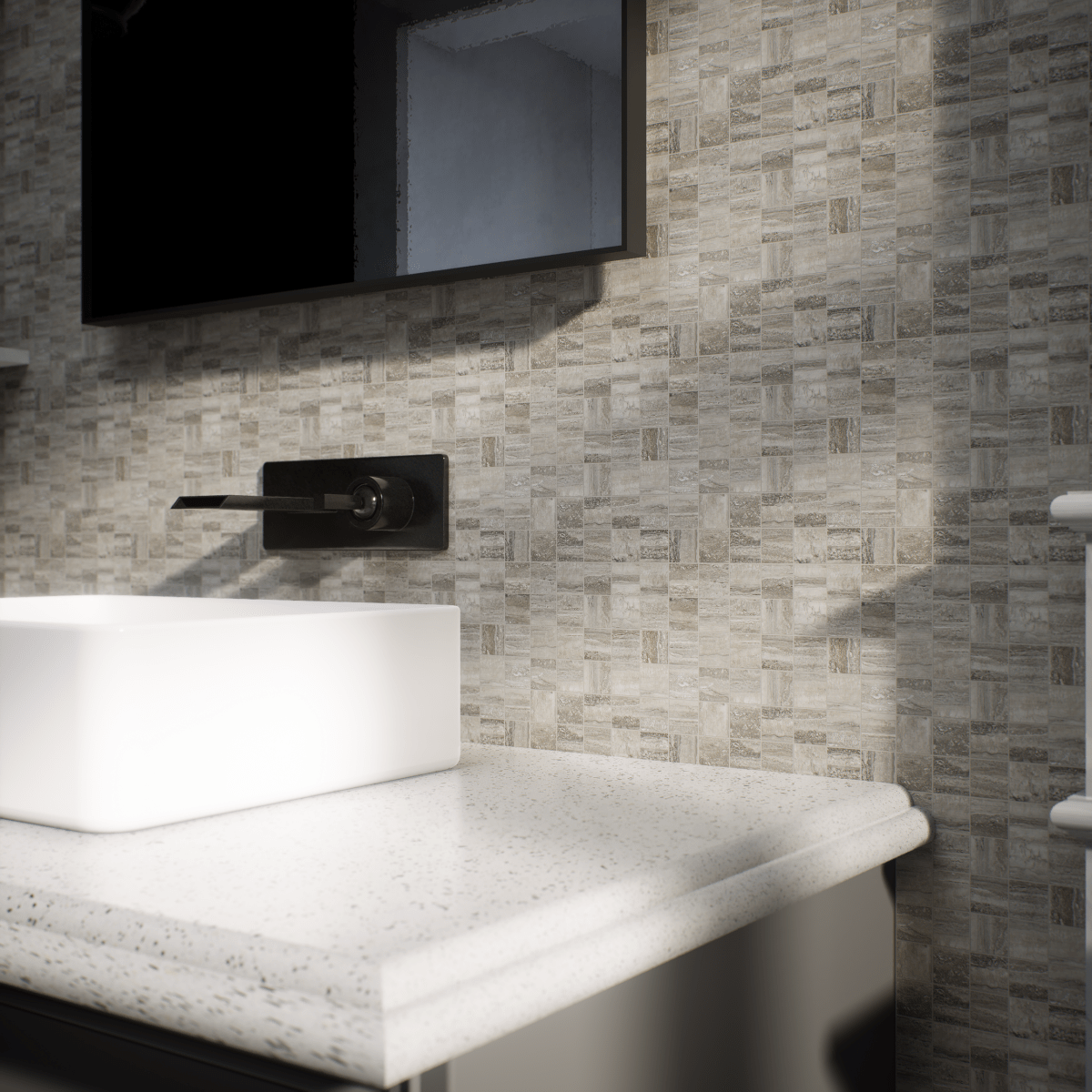 2 X 2 In La Marca Honed Glazed Porcelain Mosaic