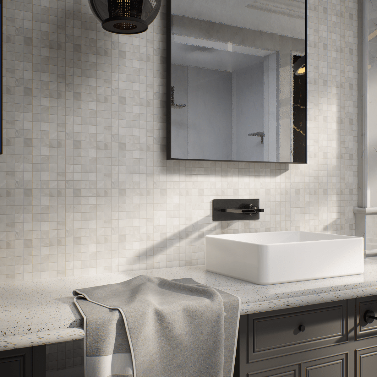 2 X 2 In La Marca Onyx Honed Glazed Porcelain Mosaic