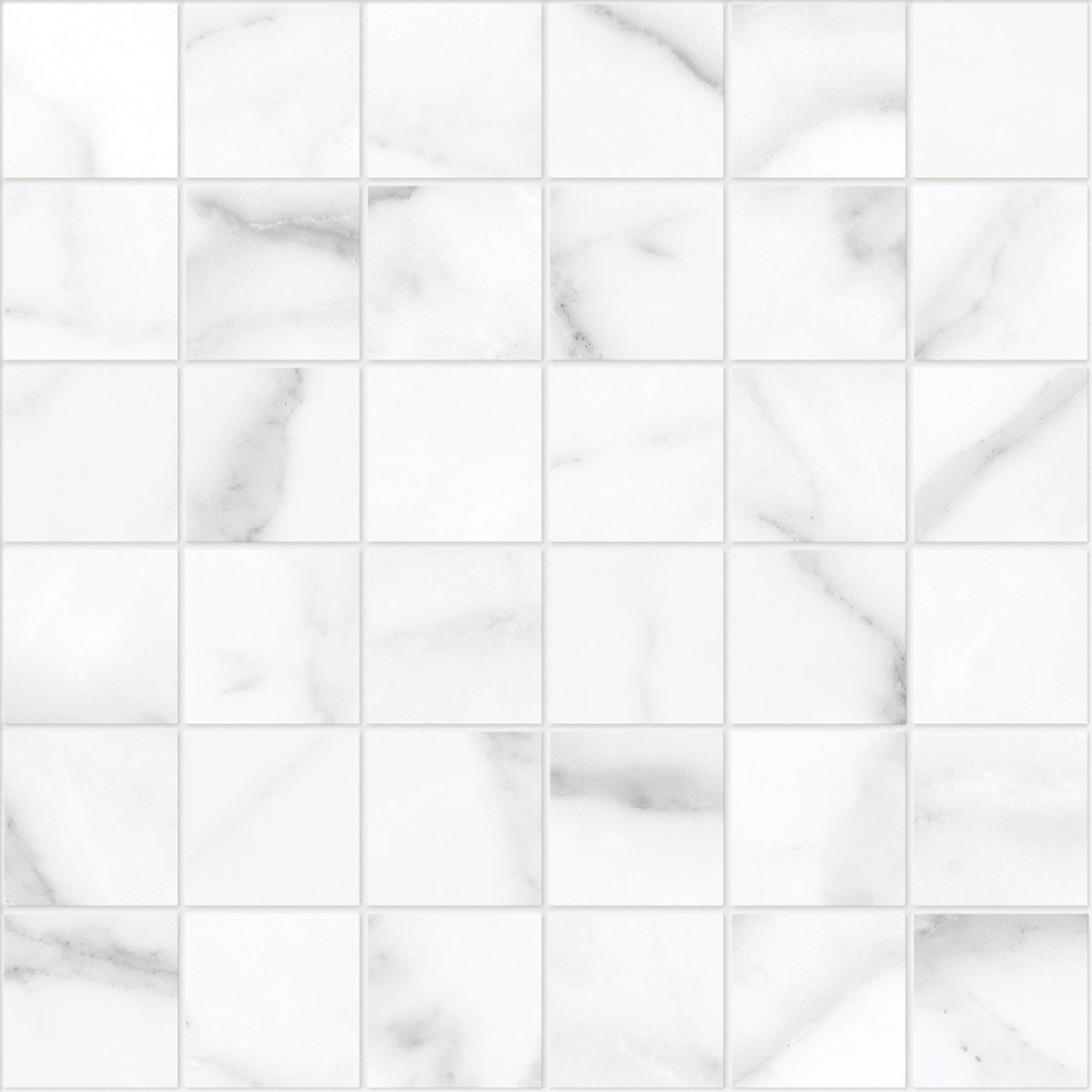 2 X 2 In La Marca Statuario Honed Glazed Porcelain Mosaic