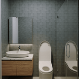 2 X 2 In Nexus Graphite Matte Glazed Porcelain Mosaic