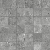 2 X 2 In Regency Carbon Matte Glazed Porcelain Mosaic