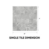 2 x 2 in. Regency Mica Matte Glazed Porcelain Mosaic