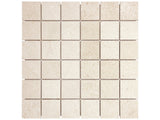 2 X 2 In Serene Ivory Polished Limestone Mosaic