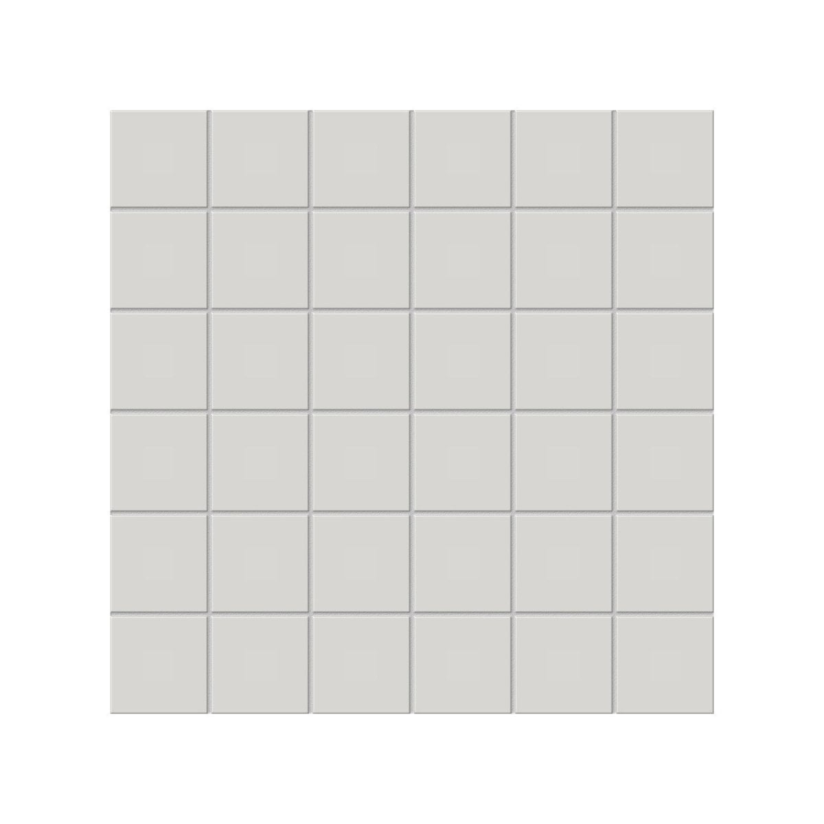 2 X 2 In Soho Halo Grey Matte Glazed Porcelain Mosaic