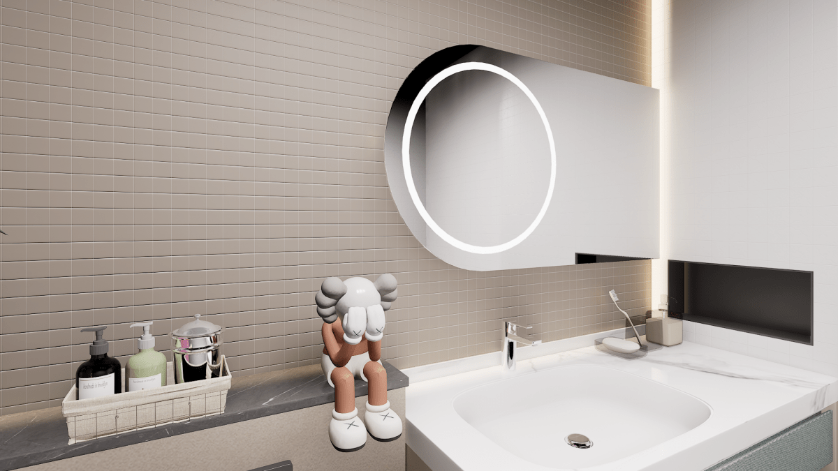 2 X 2 In Soho Halo Grey Matte Glazed Porcelain Mosaic