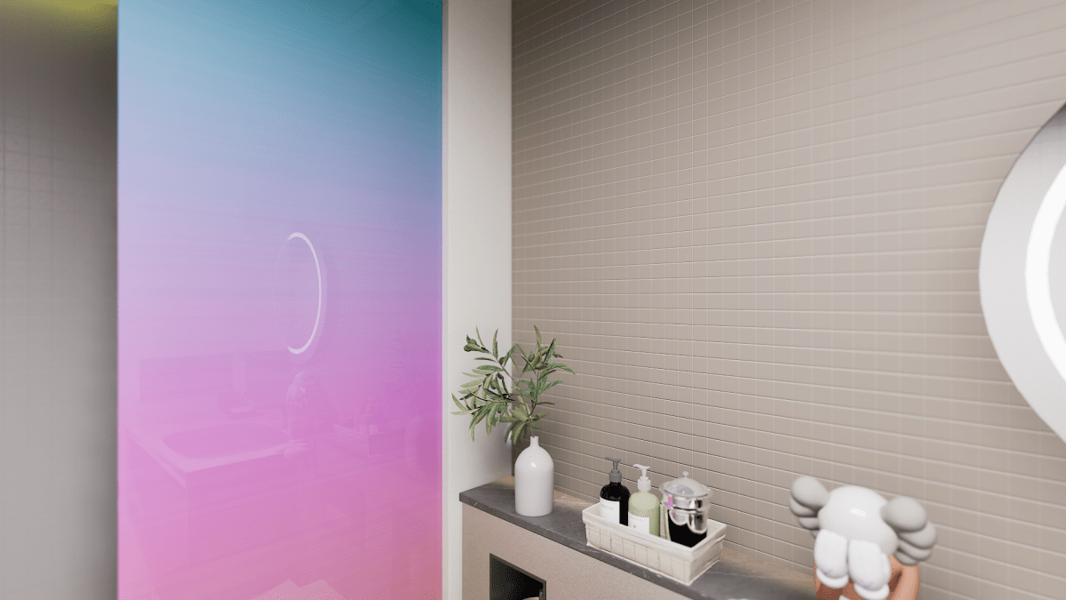 2 X 2 In Soho Halo Grey Matte Glazed Porcelain Mosaic