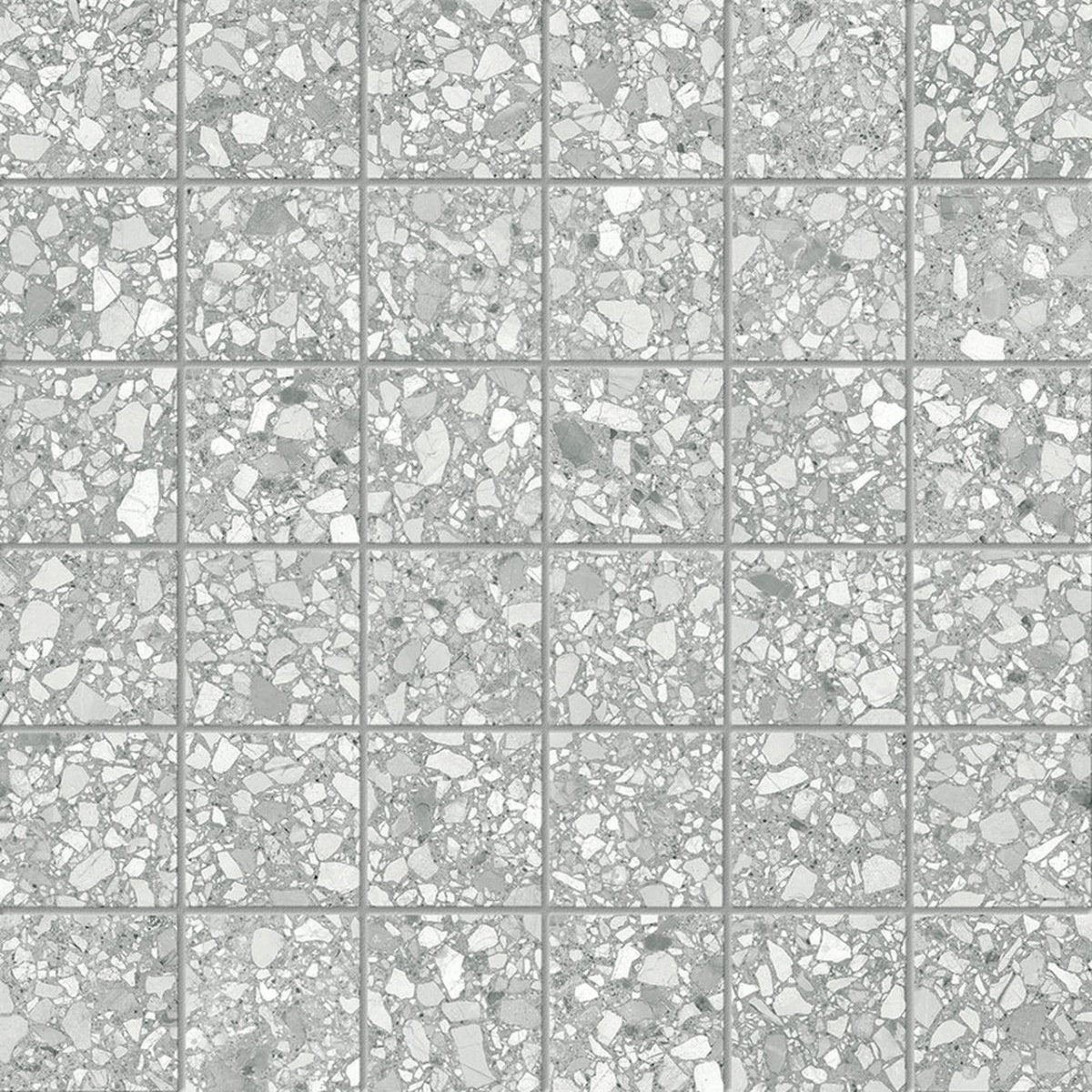 2 X 2 In Station Ash Matte Color Body Porcelain Mosaic