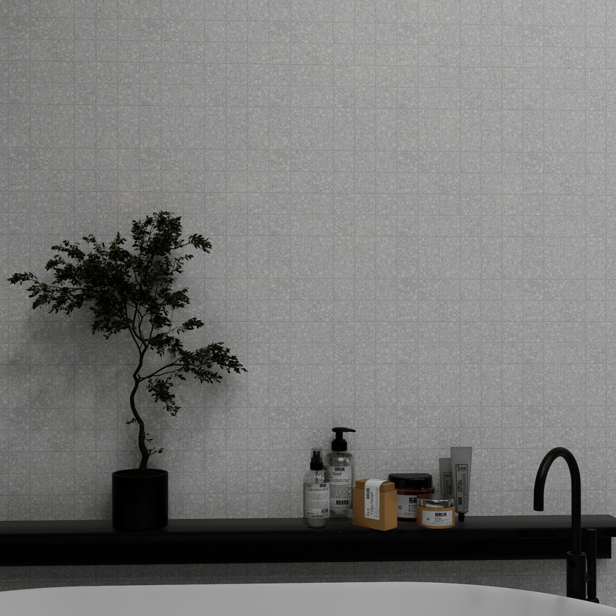 2 X 2 In Station Pearl Matte Color Body Porcelain Mosaic