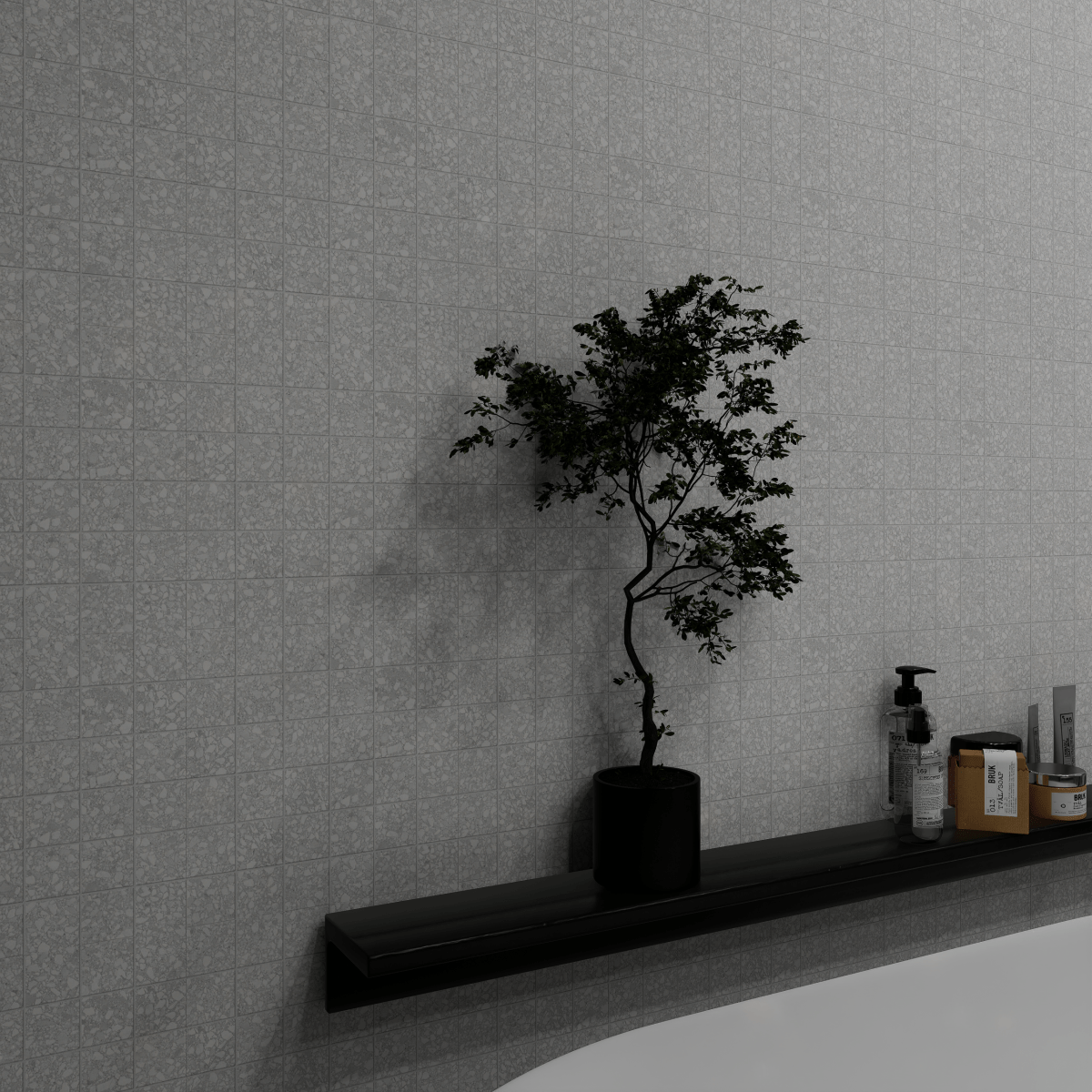 2 X 2 In Station Pearl Matte Color Body Porcelain Mosaic