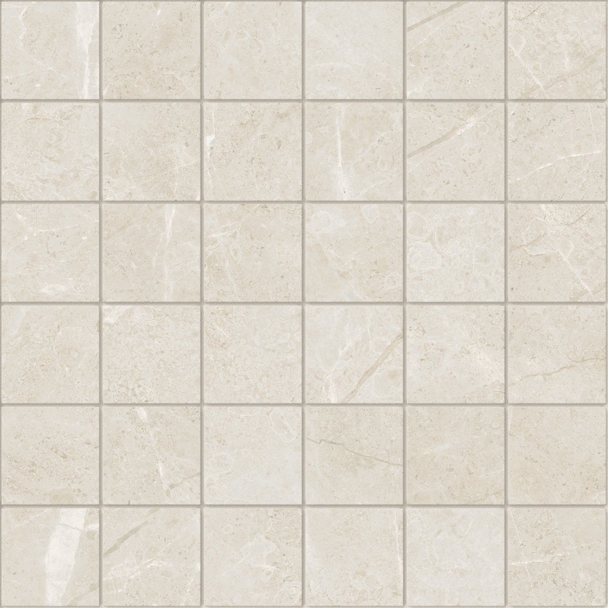 2 x 2 in. Torino Avorio Matte Glazed Porcelain Mosaic