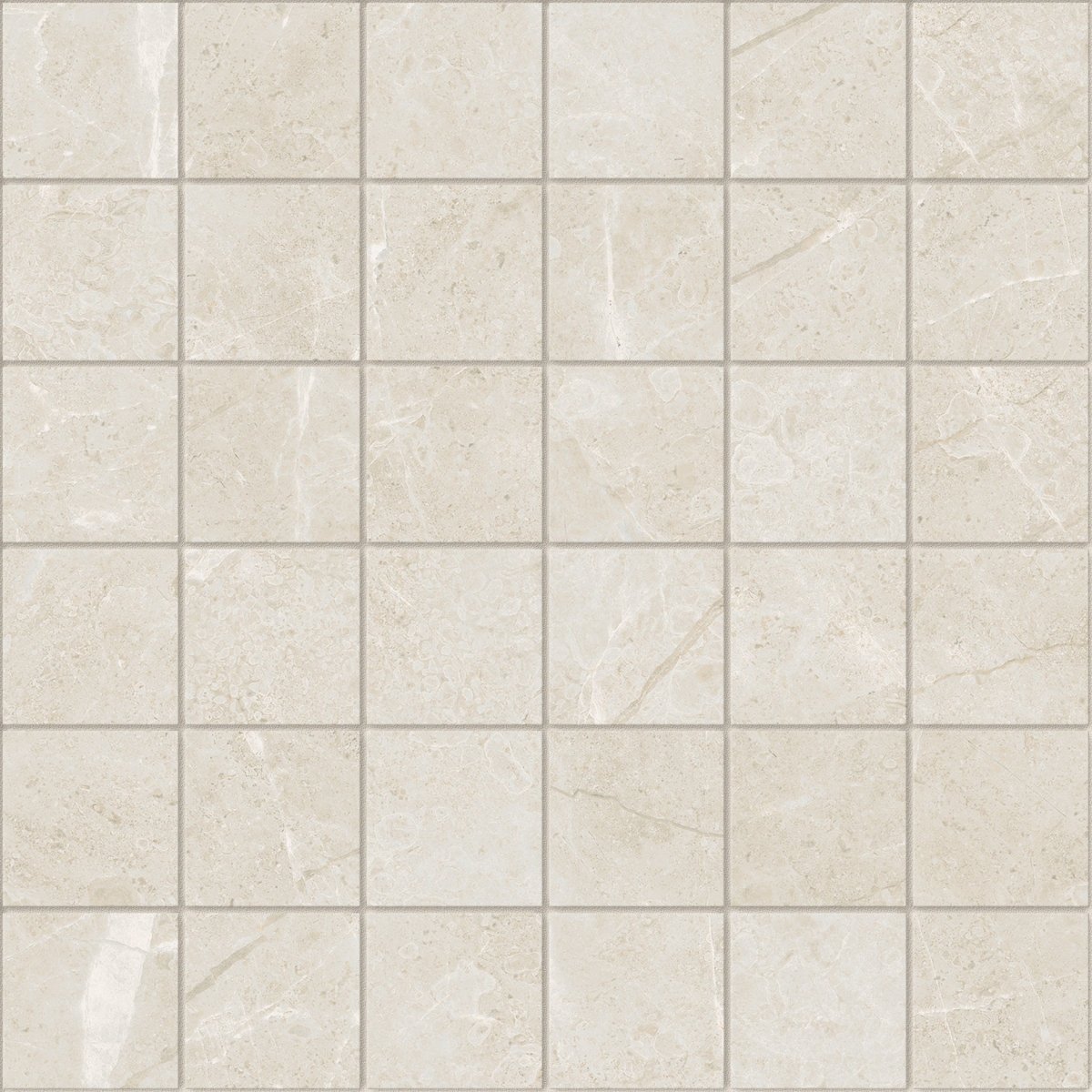2 x 2 in. Torino Avorio Matte Glazed Porcelain Mosaic
