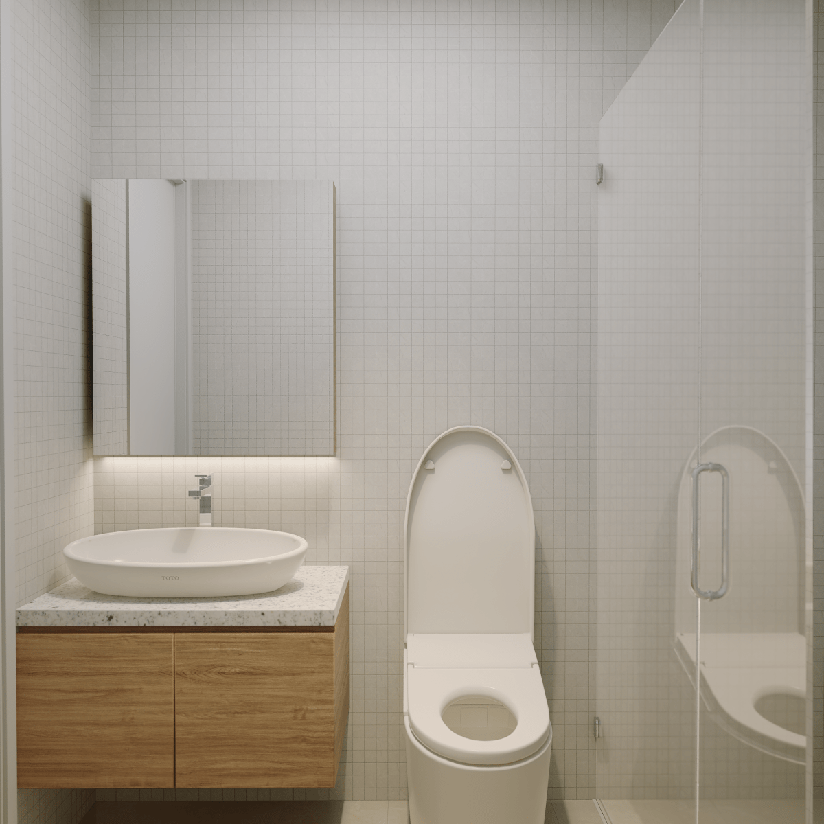 2 X 2 In Torino Grigio Matte Glazed Porcelain Mosaic