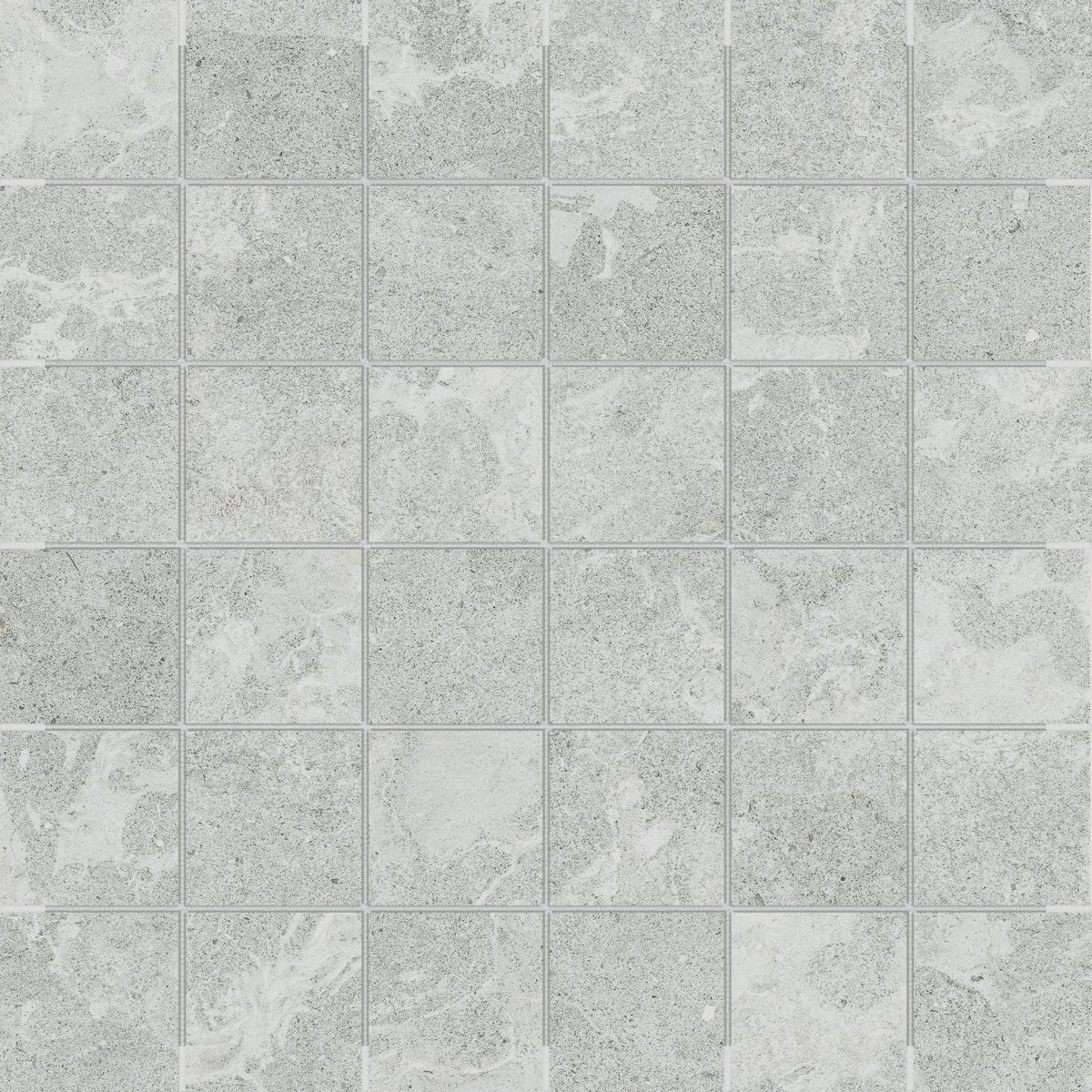 2 x 2 in. Veneta Grigio Matte Glazed Porcelain Mosaic