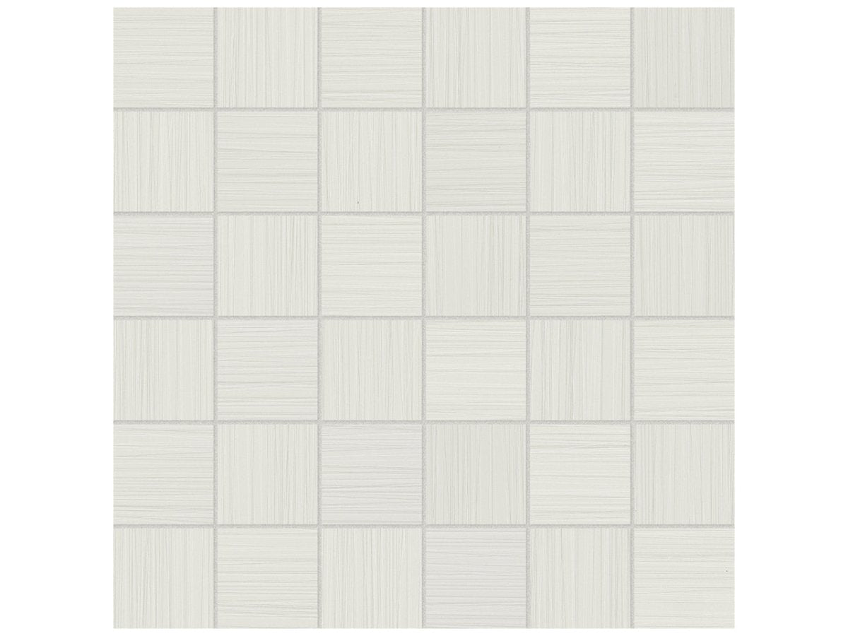 2 X 2 In Zera Annex Bianco Matte Color Body Porcelain Mosaic