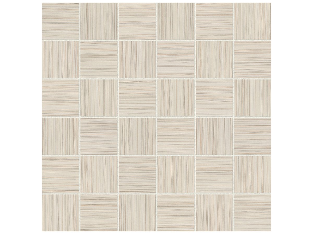2 X 2 In Zera Annex Oyster Matte Color Body Porcelain Mosaic