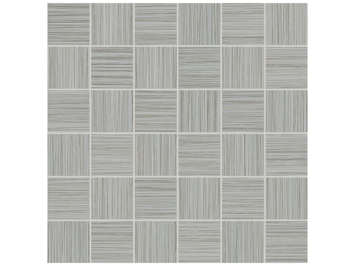 2 X 2 In Zera Annex Silver Matte Color Body Porcelain Mosaic