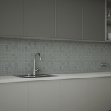 2 X 2 In Zera Annex Silver Matte Color Body Porcelain Mosaic