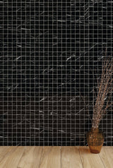 2" X 2" Pietra Black Square Polished Mosaics