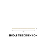 2 x 36 in. Marmiline Ivory Polished Engineered Stone Threshold