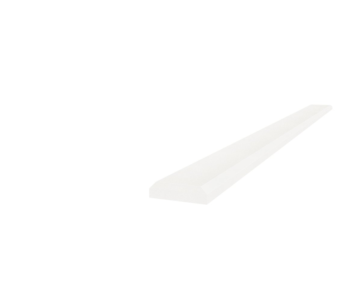 2 x 36 in. Marmiline Snow Polished Engineered Stone Threshold