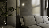 2 X 5 In Picket Soho Cement Chic Glossy Glazed Porcelain Mosaic