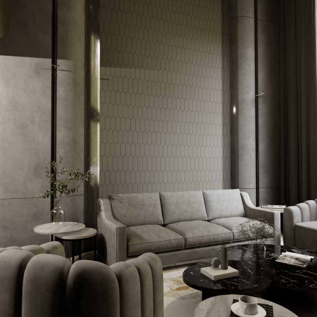 2 X 5 In Picket Soho Cement Chic Matte Glazed Porcelain Mosaic