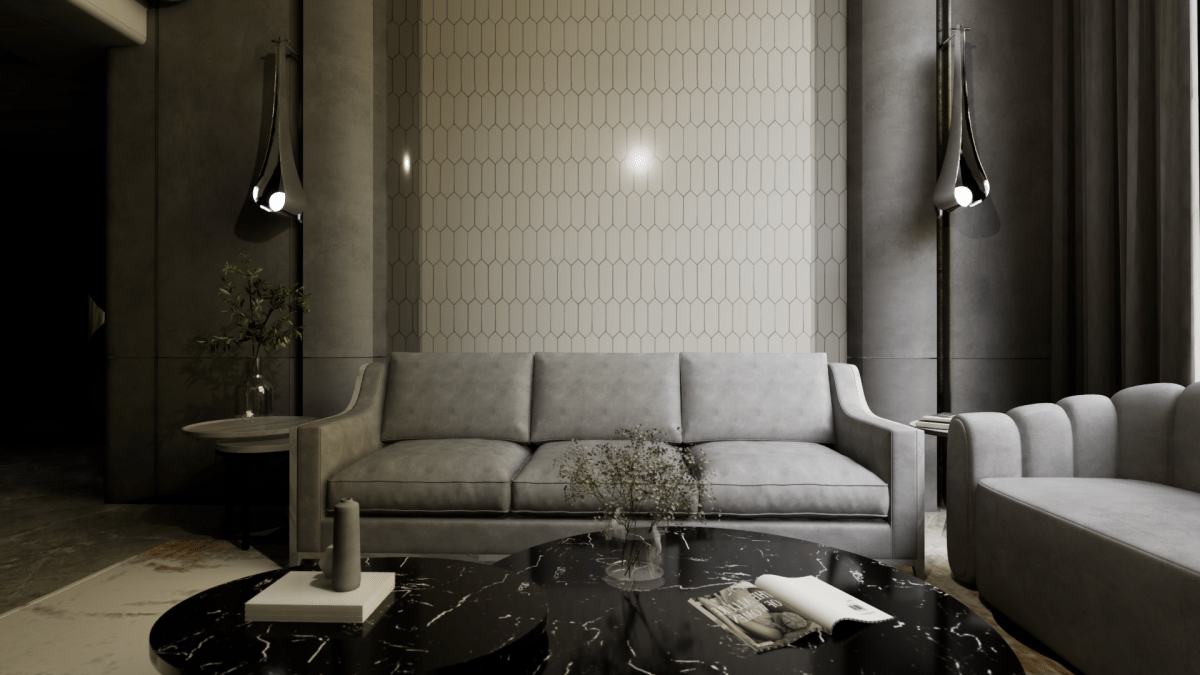 2 X 5 In Picket Soho Gallery Grey Glossy Glazed Porcelain Mosaic