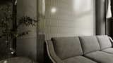 2 X 5 In Picket Soho Gallery Grey Glossy Glazed Porcelain Mosaic