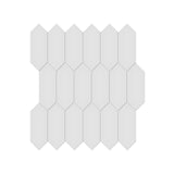 2 X 5 In Picket Soho Gallery Grey Matte Glazed Porcelain Mosaic