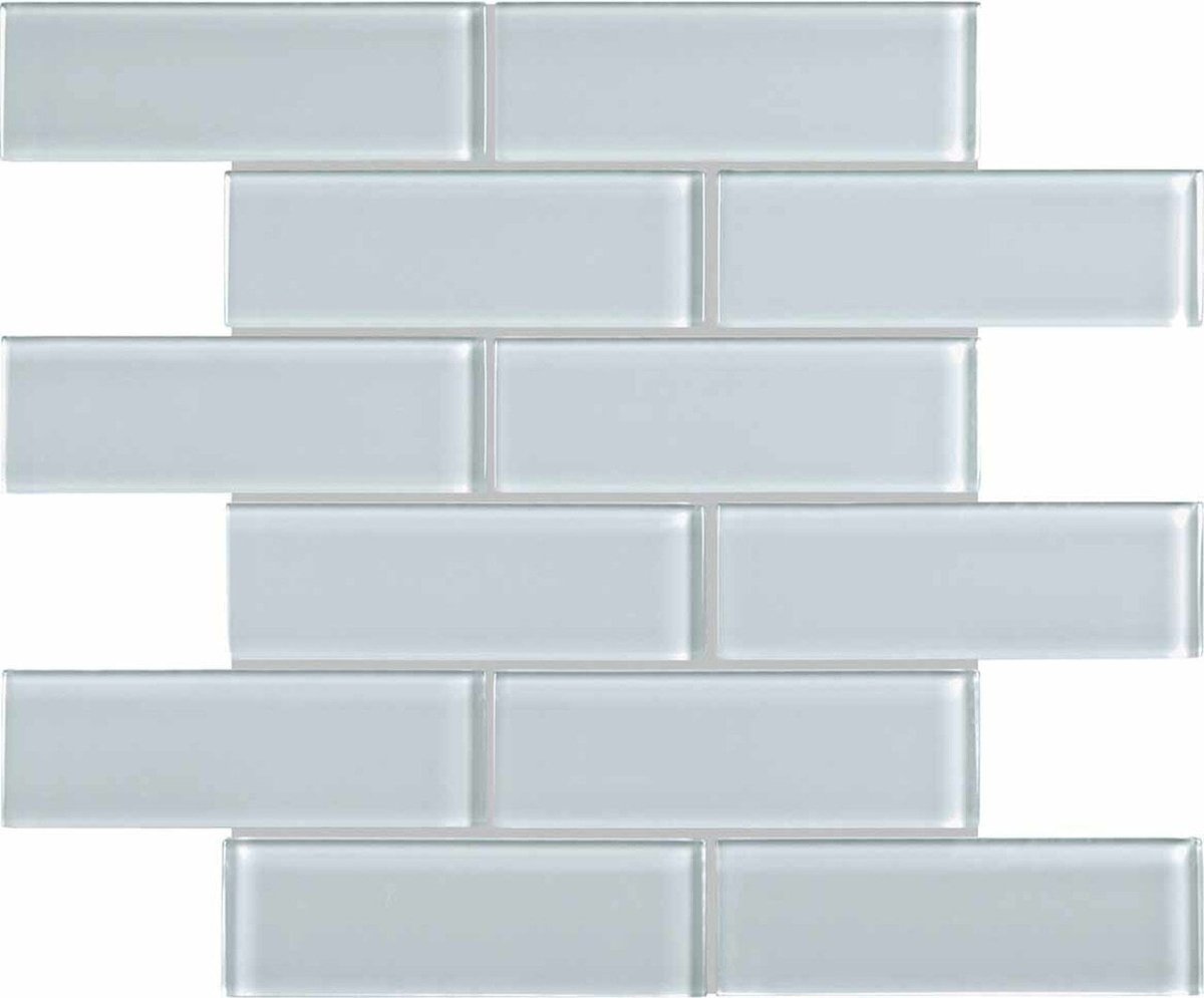 2 X 6 In Brick Element Skylight Light Colors Glass Mosaic