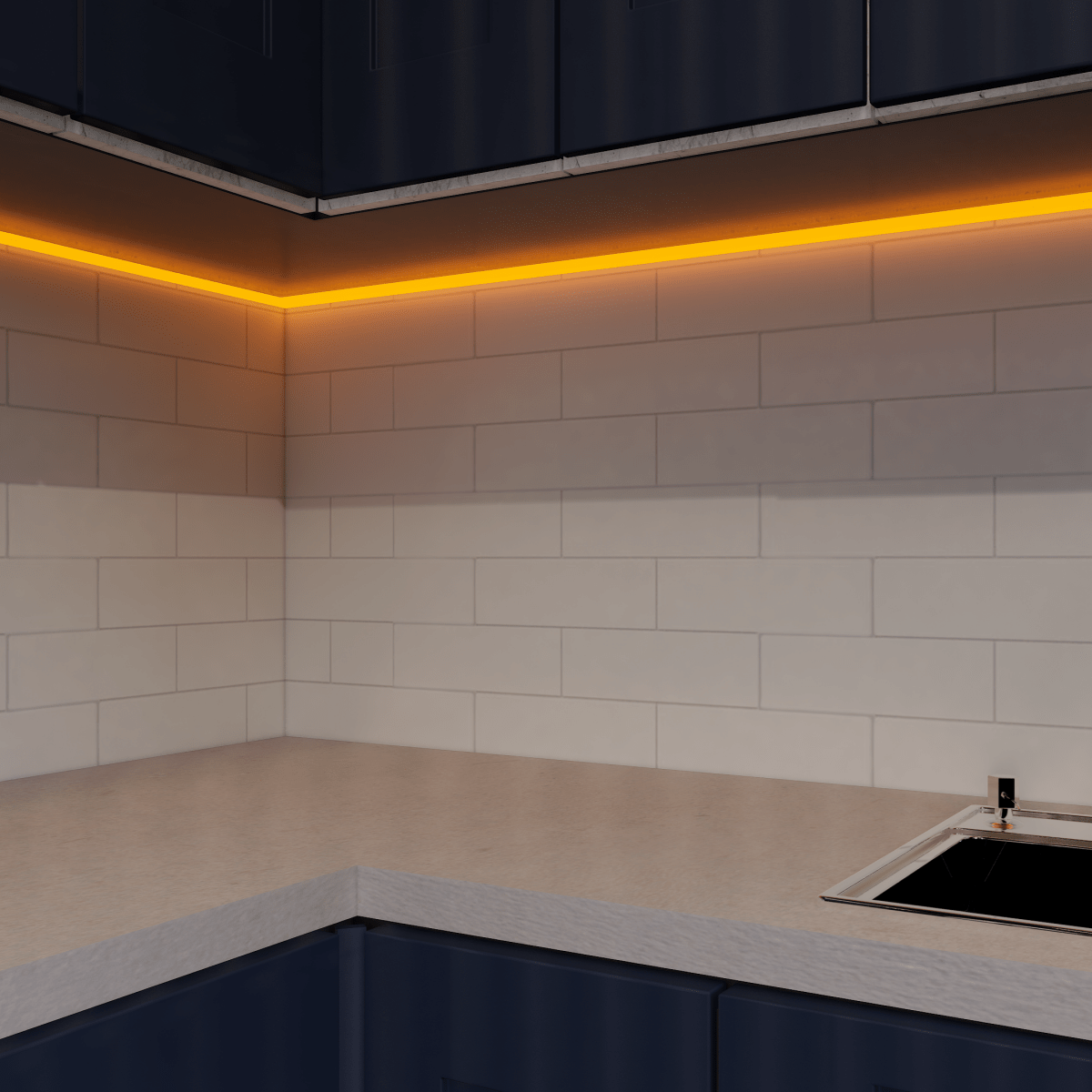 2 X 6 In Brick Soho Canvas White Matte Glazed Porcelain Mosaic